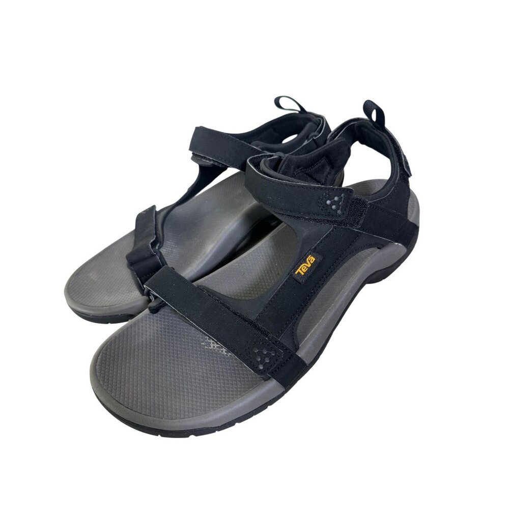 Teva Mens Black Meacham‎ Hiking Sandals Size 13 Adjustable Strap Outdoor Camping